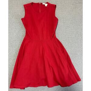 Boston Proper | Women's Red A-Line Skater Event Holiday Dress | 0